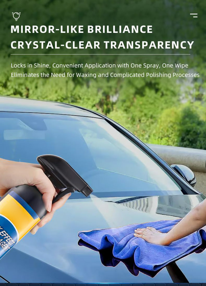 🚗 50% OFF! ✨Quick Acting Car Coating Agent Spray, Instant Mirror Shine Long Lasting Paint Protection Spray, Free Cleaning Towel Included