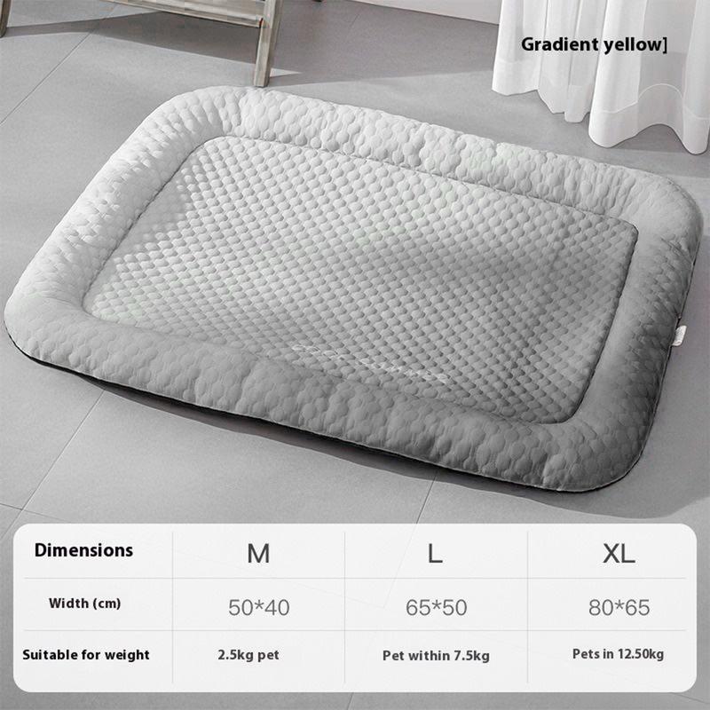 🔥 SALE ONLY£13.99!!❄Pawchill™🇬🇧Pet Cooling Mat for Dogs & Cats 🐾 Naturally Cool Ice-Silk Pad • Breathable, Washable & Soft 🌿 For Floors, Sofas & Car Travel • Multiple Sizes • Gradient Colours ☀️🐶🐱