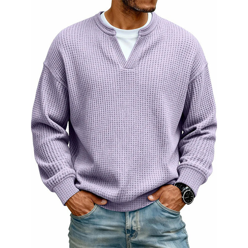 ✨ 50% OFF | Layered Comfort Waffle Tee 👕