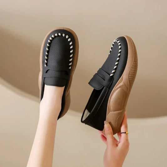 💥2025 Hot Sale💥Chaussons correcteurs à semelles souples en cuir de vachette pur