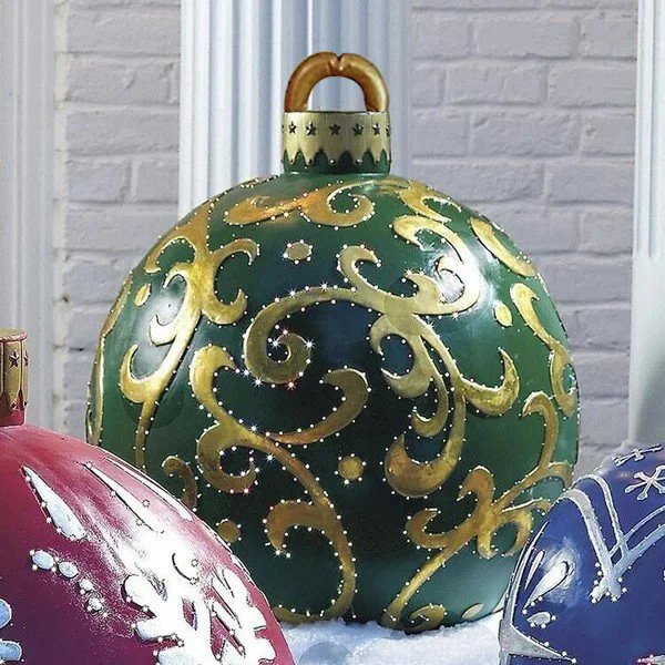 Promotion de Noël 49 % de réduction - Boule décorée gonflable de Noël en PVC-9