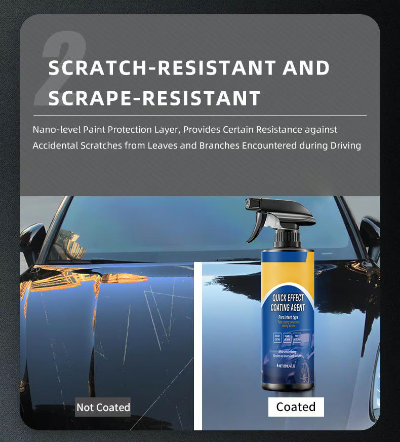 🚗 50% OFF! ✨Quick Acting Car Coating Agent Spray, Instant Mirror Shine Long Lasting Paint Protection Spray, Free Cleaning Towel Included