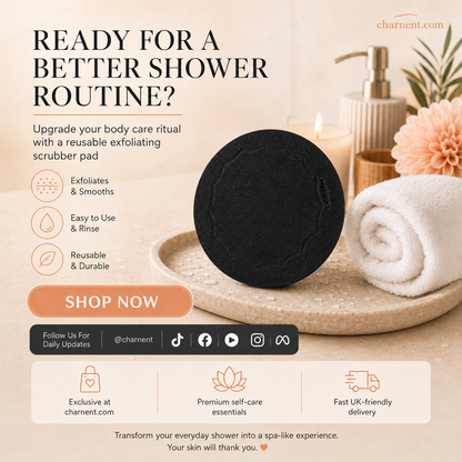✨✨Last Day Buy 1 Get 1 Free - £6.99!💦 🚿 Exfoliating Scrub Bath Pads – Gently exfoliate, unclog pores, reveal brighter skin. A little scrub goes a long way! ✨🛀