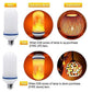 🔥Ampoule LED à flamme avec effet de détection de gravité