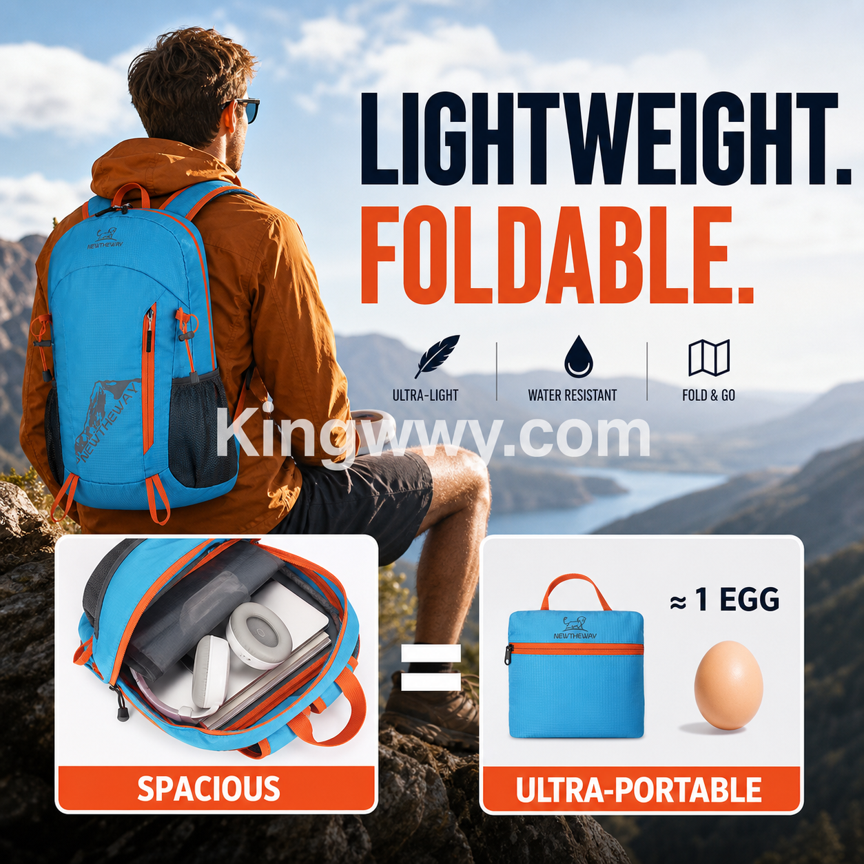 ⏳Time-Limited Special⏰Foldable Waterproof Camping Backpack