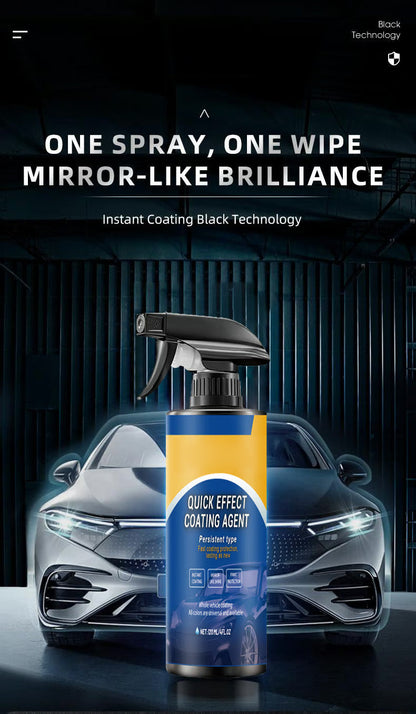 🚗 50% OFF! ✨Quick Acting Car Coating Agent Spray, Instant Mirror Shine Long Lasting Paint Protection Spray, Free Cleaning Towel Included