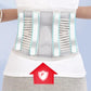 Protection de la taille en maille thermocomprimée respirante pour le soutien des plaques d'acier