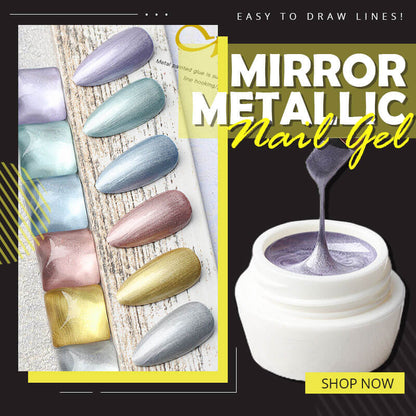 💝Gel pour ongles miroir peint en métal✨cadeau exquis✨r