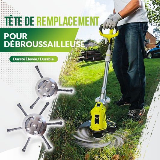 Tête de tondeuse à gazon en fil d'acier