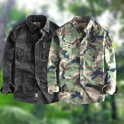 🔥40 % de réduction 🔥Chemise de travail camouflage pour hommes