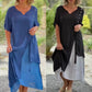 Robe asymétrique à manches courtes à manches courtes