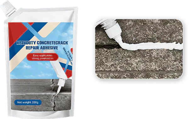 📢📢50% OFF !! ⏰Extra-Strength New Formula Concrete Crack Repair Filler, Waterproof Heavy-Duty Crack Adhesive for Driveway, Patio & Wall Cracks