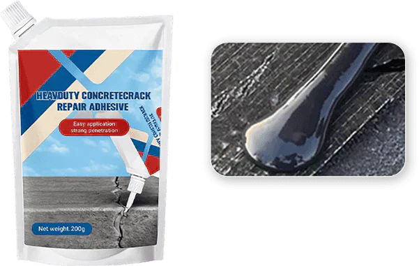📢📢50% OFF !! ⏰Extra-Strength New Formula Concrete Crack Repair Filler, Waterproof Heavy-Duty Crack Adhesive for Driveway, Patio & Wall Cracks