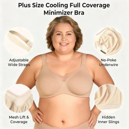 🏆 Special Price £13.99 ! 💐Women's Elegant Sheer Full Coverage Plus Size Bra