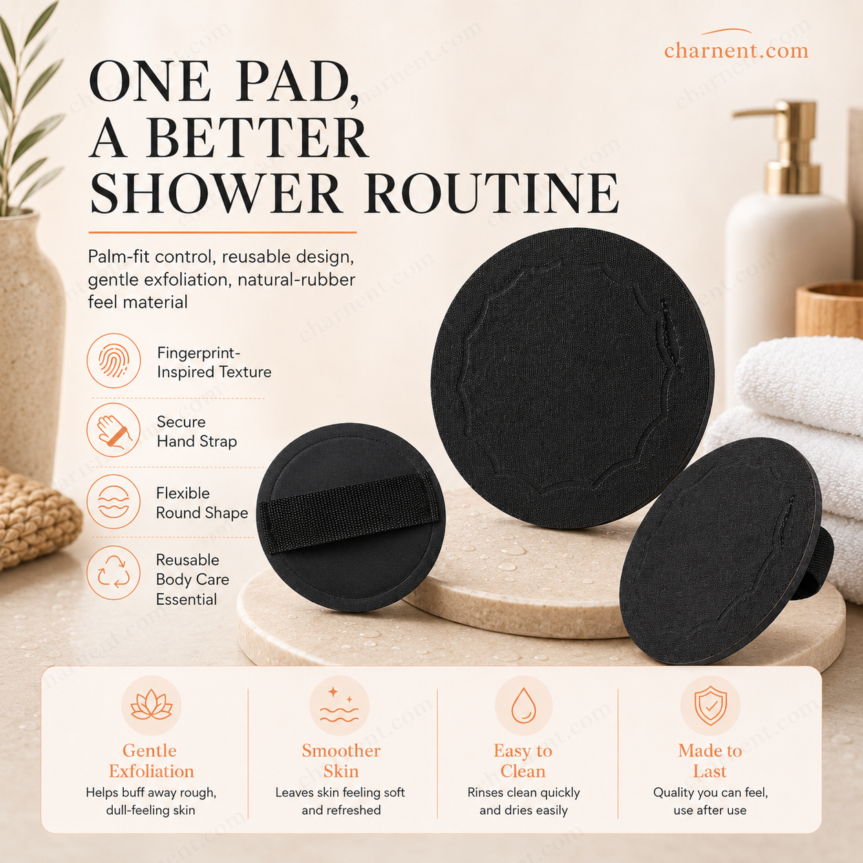 ✨✨Last Day Buy 1 Get 1 Free - £6.99!💦 🚿 Exfoliating Scrub Bath Pads – Gently exfoliate, unclog pores, reveal brighter skin. A little scrub goes a long way! ✨🛀