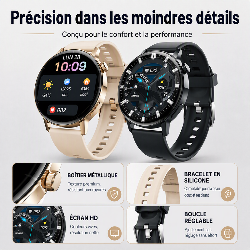 ⌚ 50 % DE RÉDUCTION EN CE MOMENT ! ⚡Montre intelligente multifonctionnelle