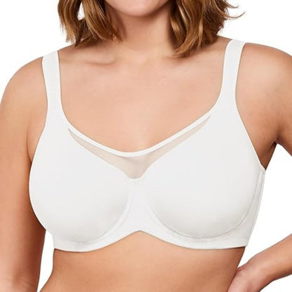 🏆 Special Price £13.99 ! 💐Women's Elegant Sheer Full Coverage Plus Size Bra