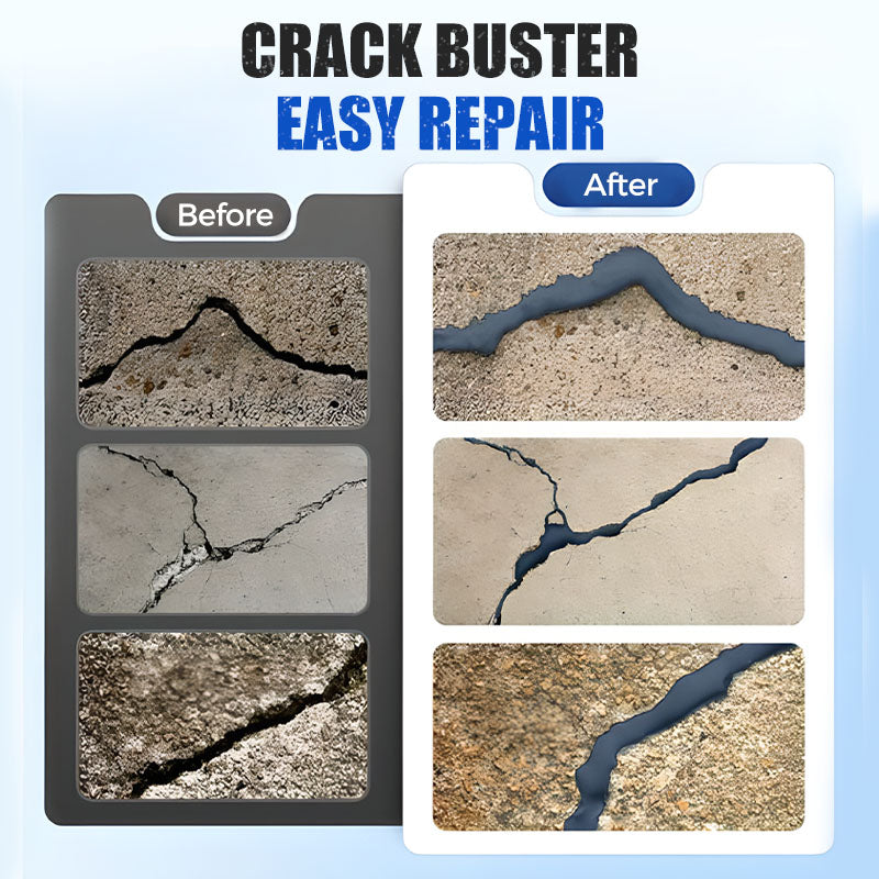 📢📢50% OFF !! ⏰Extra-Strength New Formula Concrete Crack Repair Filler, Waterproof Heavy-Duty Crack Adhesive for Driveway, Patio & Wall Cracks