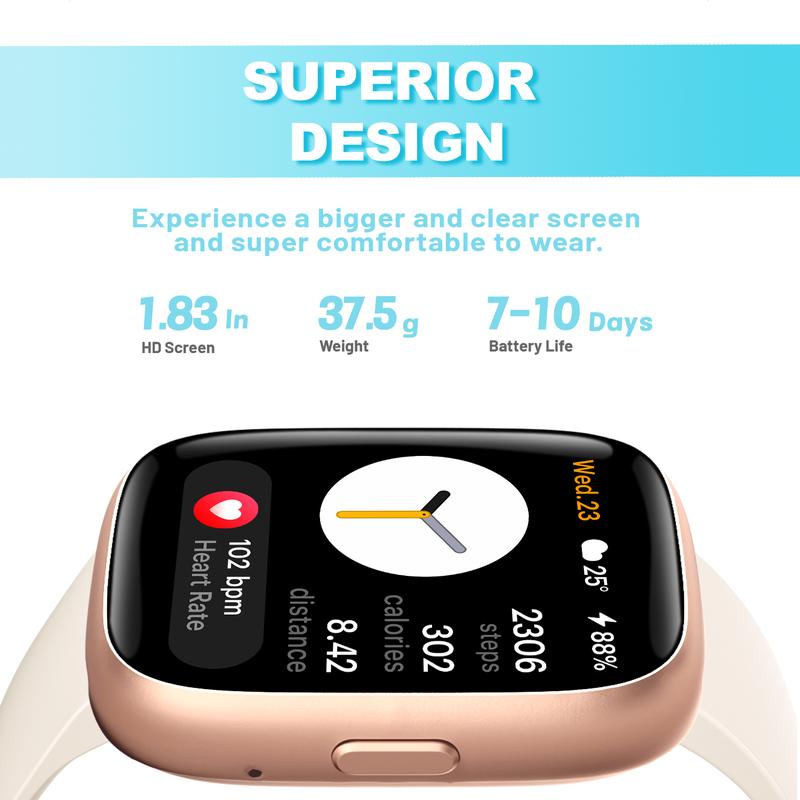 ⌚ Montre connectée sport multifonctionnelle Bluetooth / 🏃‍100 modes sportifs / 💧Étanchéité et résistance à la poussière IP68