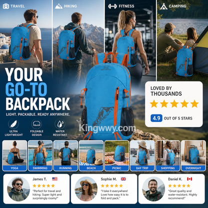 ⏳Time-Limited Special⏰Foldable Waterproof Camping Backpack