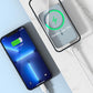 Mini batterie externe magnétique pliable sans fil avec support