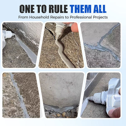📢📢50% OFF !! ⏰Extra-Strength New Formula Concrete Crack Repair Filler, Waterproof Heavy-Duty Crack Adhesive for Driveway, Patio & Wall Cracks