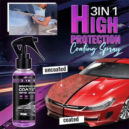 Spray de revêtement de voiture rapide 3 en 1 de haute protection