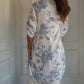 Robe simple en coton et lin imprimé français depuis 25 ans