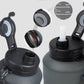 🔥 VENTE CHAUDE 2025 ! 🔥 Bouteille d'eau portable pliable en silicone anti-chute pour le sport – Hydratation en déplacement ! 💧