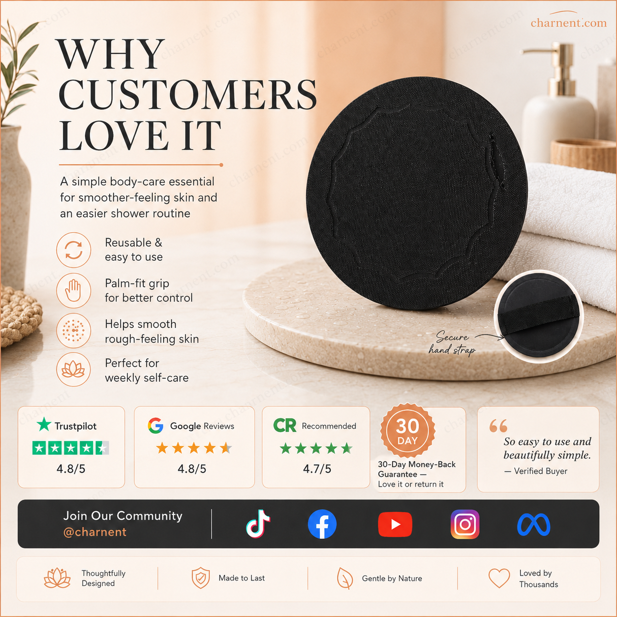 ✨✨Last Day Buy 1 Get 1 Free - £6.99!💦 🚿 Exfoliating Scrub Bath Pads – Gently exfoliate, unclog pores, reveal brighter skin. A little scrub goes a long way! ✨🛀