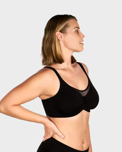 🏆 Special Price £13.99 ! 💐Women's Elegant Sheer Full Coverage Plus Size Bra