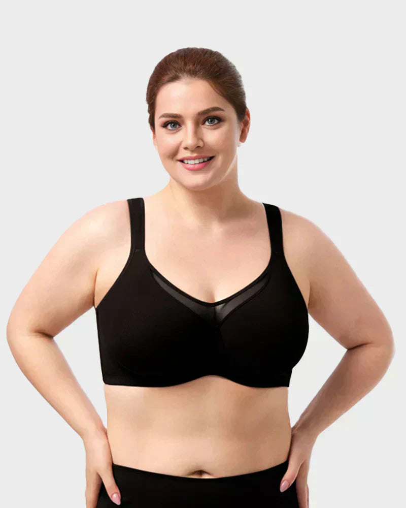 🏆 Special Price £13.99 ! 💐Women's Elegant Sheer Full Coverage Plus Size Bra