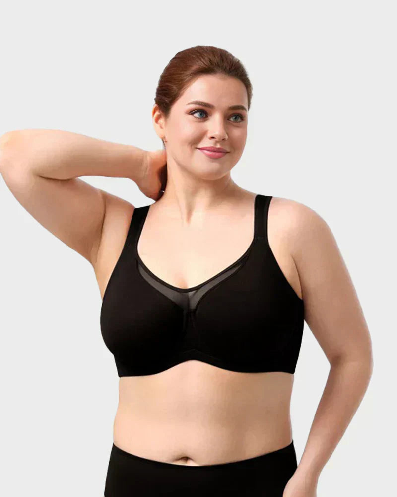 🏆 Special Price £13.99 ! 💐Women's Elegant Sheer Full Coverage Plus Size Bra