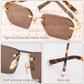 Lunettes de soleil avec verres en cristal naturel