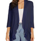 Cardigan femme ouvert devant manches 3/4Cardigan léger drapé à volants Cardigan