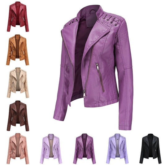 Vente chaude 💥 Veste en cuir d'agneau lavé 🚚LIVRAISON GRATUITE !
