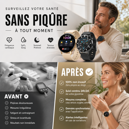 ⌚ 50 % DE RÉDUCTION EN CE MOMENT ! ⚡Montre intelligente multifonctionnelle