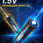 🔋 Batteries au lithium AA/AAA rechargeables avec chargeur