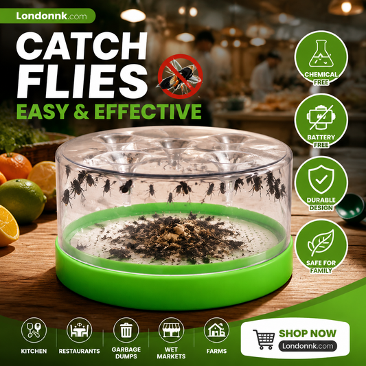 🏆Flash Sale⚡50K+ SOLD! Almost Gone-💥🔌✅ Reusable fly trap—no electricity, no poison! 🏠 Safe to use in the kitchen and around children and pets.1