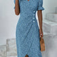 🌷offre limitée dans le temps🌷Robe imprimée florale à col en V pour femme