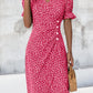 🌷offre limitée dans le temps🌷Robe imprimée florale à col en V pour femme