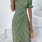 🌷offre limitée dans le temps🌷Robe imprimée florale à col en V pour femme