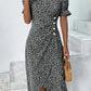 🌷offre limitée dans le temps🌷Robe imprimée florale à col en V pour femme