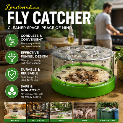 🏆Flash Sale⚡50K+ SOLD! Almost Gone-💥🔌✅ Reusable fly trap—no electricity, no poison! 🏠 Safe to use in the kitchen and around children and pets.1
