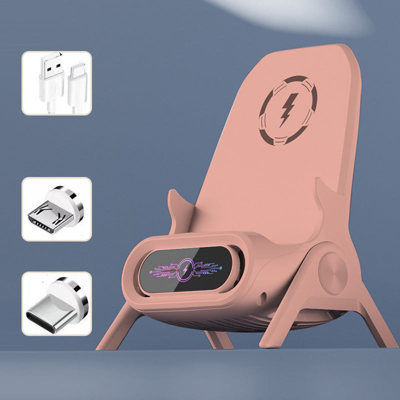 ⚡ Support de Téléphone 3-en-1 + Charge Rapide Sans Fil – Gardez Votre Bureau Propre et Vos Appareils Chargés ! 📱🔋