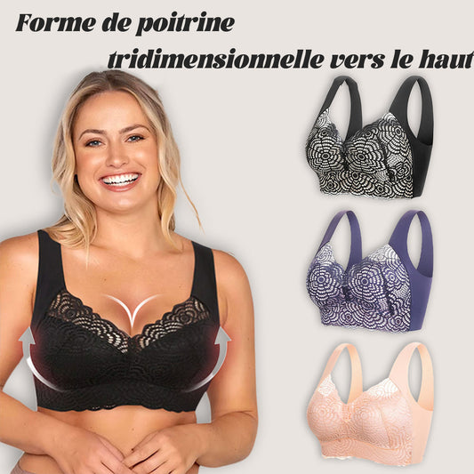 🤩DERNIER JOUR DE SOLDES - 50% DE RÉDUCTION💃Soutien-Gorge Grande Taille en Dentelle avec Maintien et Rehaussement Ultimes