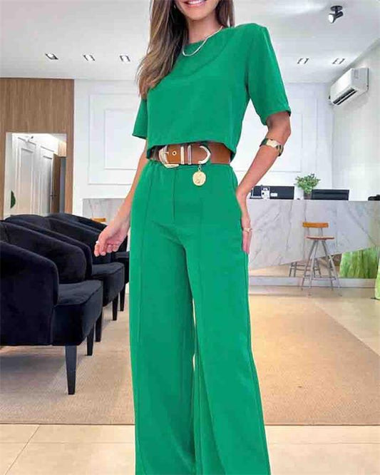 💕Costume décontracté de couleur unie tempérament