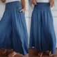 💥50 % de réduction pour une durée limitée💥Pantalon taille haute à jambes larges tendance pour femme avec poches