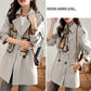 🔥 45% OFF !!🔥Trench-coat mi-long amincissant à revers pour femmes💝ACHETEZ 2 ， LIVRAISON GRATUITE