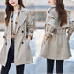 🔥 45% OFF !!🔥Trench-coat mi-long amincissant à revers pour femmes💝ACHETEZ 2 ， LIVRAISON GRATUITE